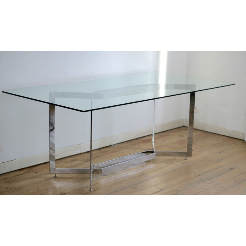 Vintage table by Paul Legeard, EDITION DOM, France, cira 1970