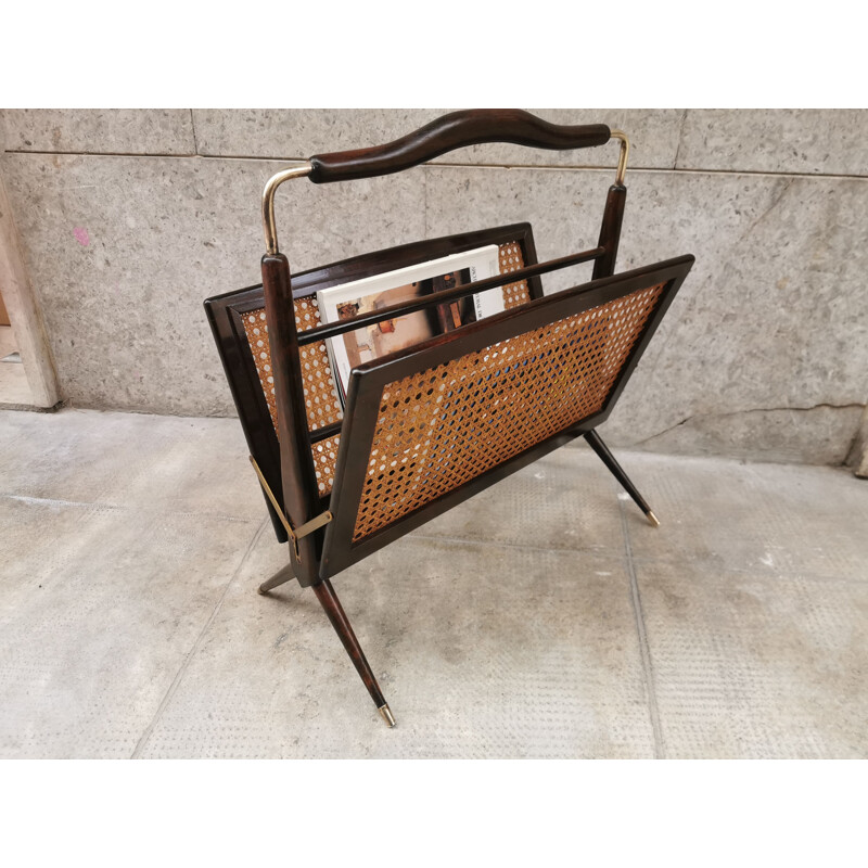 Vintage magazine Rack by Cesare Lacca, Italy, 1950