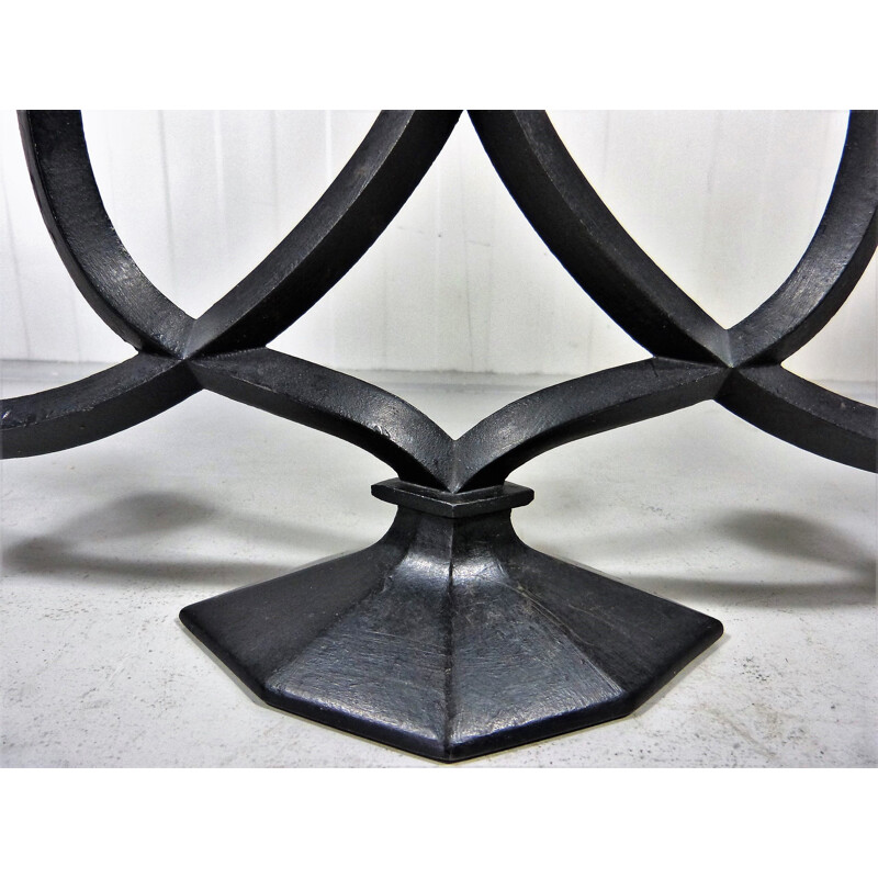 Vintage Large Cast Iron Candle Holder by Giesserei Institut Aachen