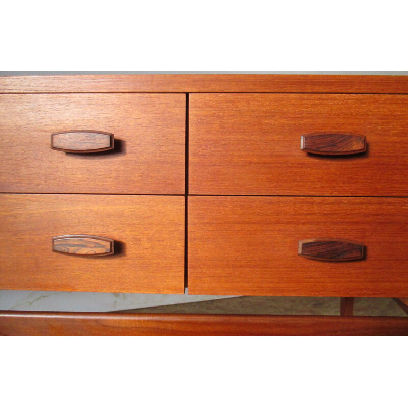 Long vintage chest of drawers with 6 drawers by R.Bennett for G-Plan, 1960