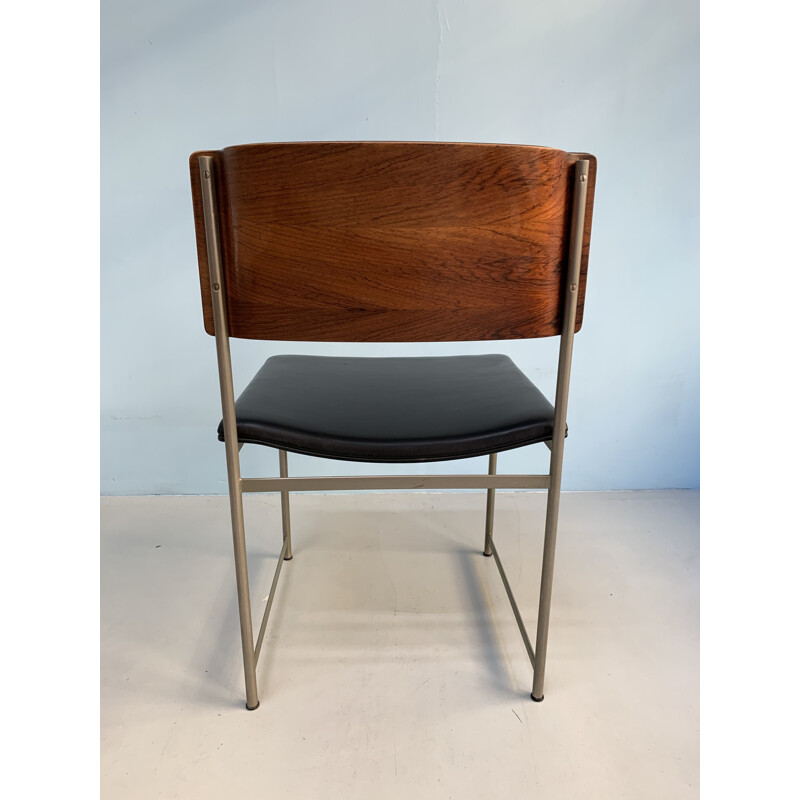 Set of 4 vintage chairs by Pastoe for Cees Braakman 1960s