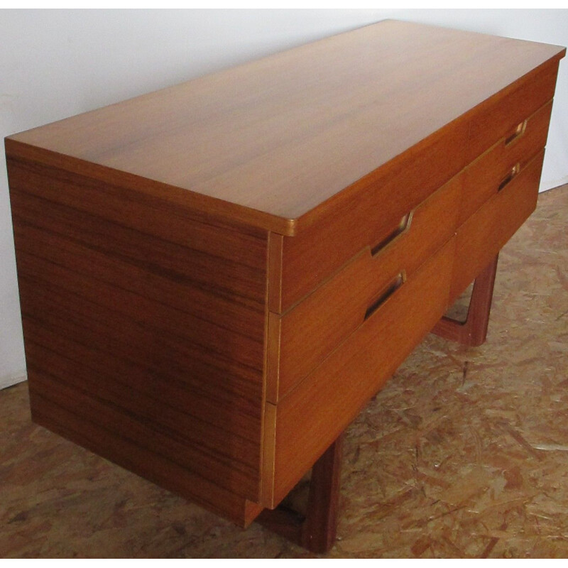 vintage teak chest of drawers by G.Hoffstead, 1960