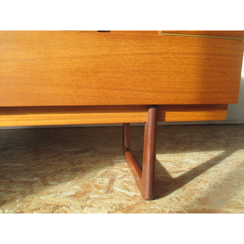 vintage teak chest of drawers by G.Hoffstead, 1960