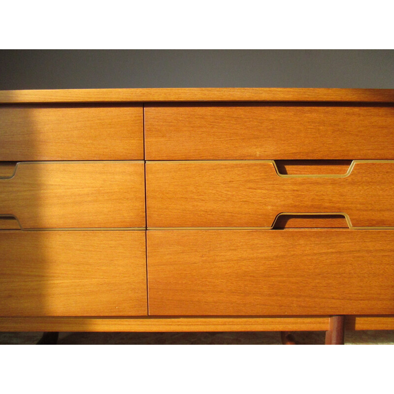 vintage teak chest of drawers by G.Hoffstead, 1960