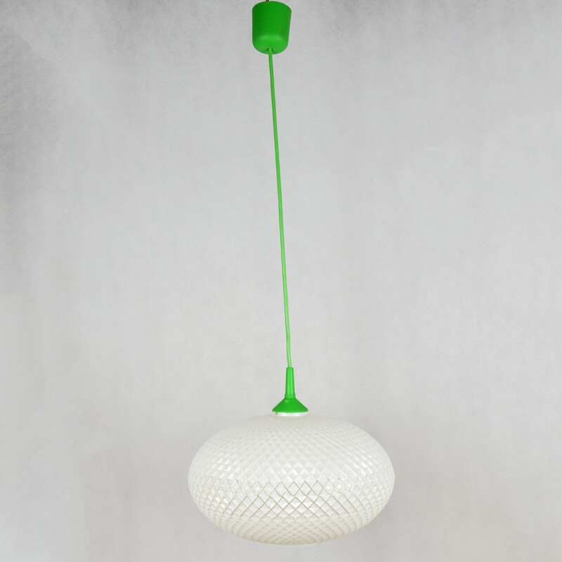 Vintage hanging lamp by Kamenický Šenov, Czechoslovakia, 1960s