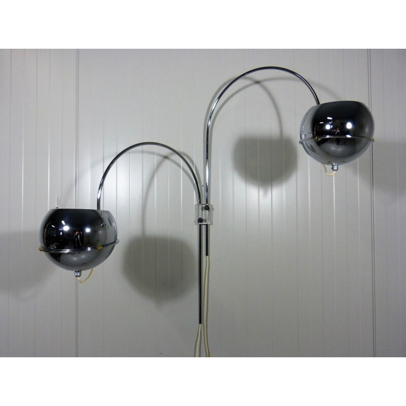 Vintage double arch wall lamp by Gepo Amsterdam, Netherlands