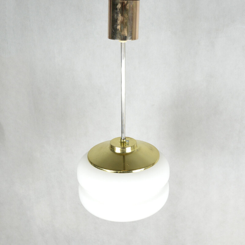 Vintage Ceiling lamp, Kamenický Šenov, Czechoslovakia, 1960s