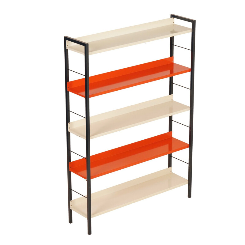 Vintage Metal Bookcase by Adriaan Dekker for Tomado, 1950s