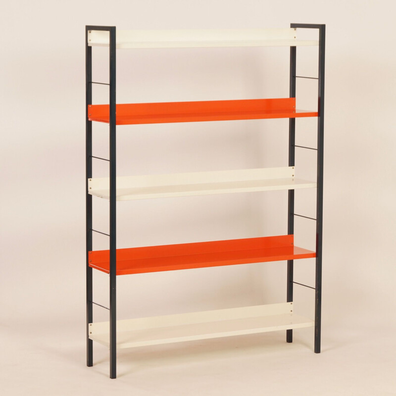 Vintage Metal Bookcase by Adriaan Dekker for Tomado, 1950s