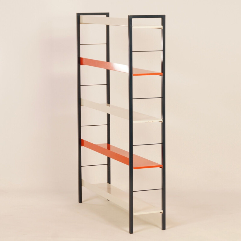 Vintage Metal Bookcase by Adriaan Dekker for Tomado, 1950s