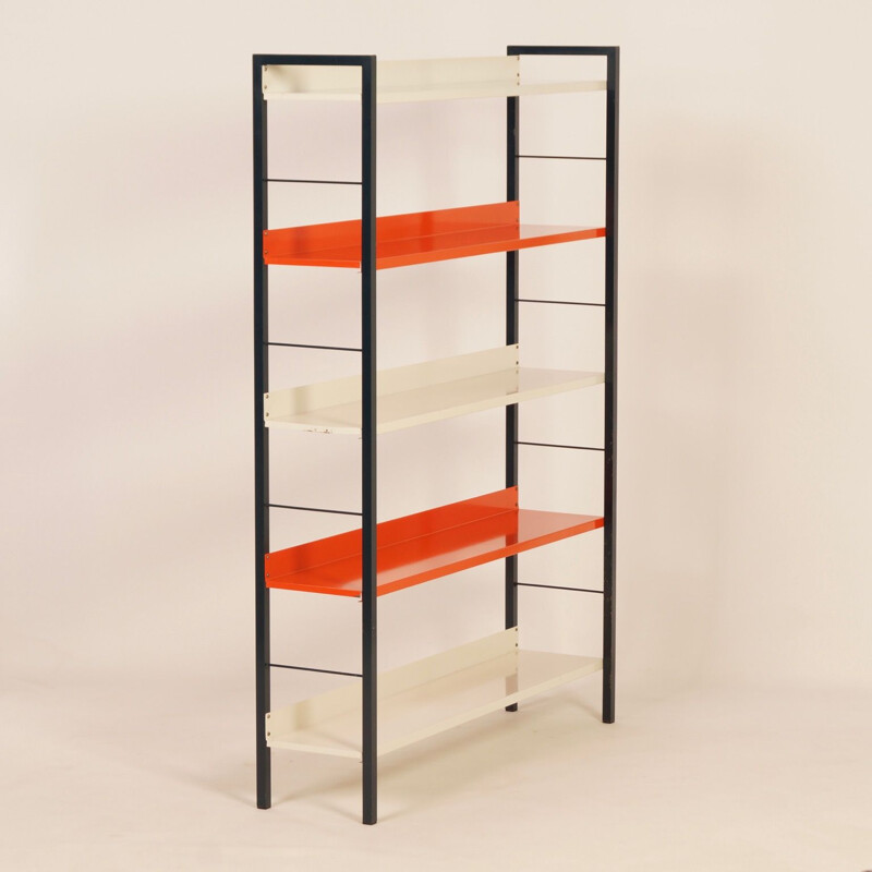 Vintage Metal Bookcase by Adriaan Dekker for Tomado, 1950s