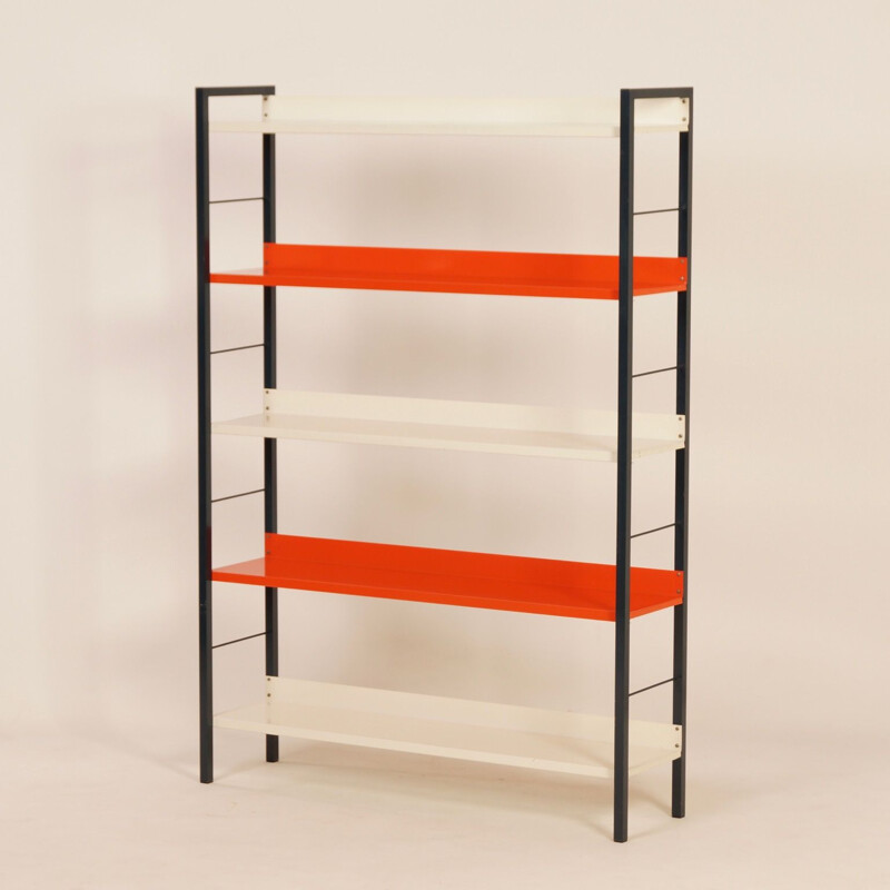 Vintage Metal Bookcase by Adriaan Dekker for Tomado, 1950s