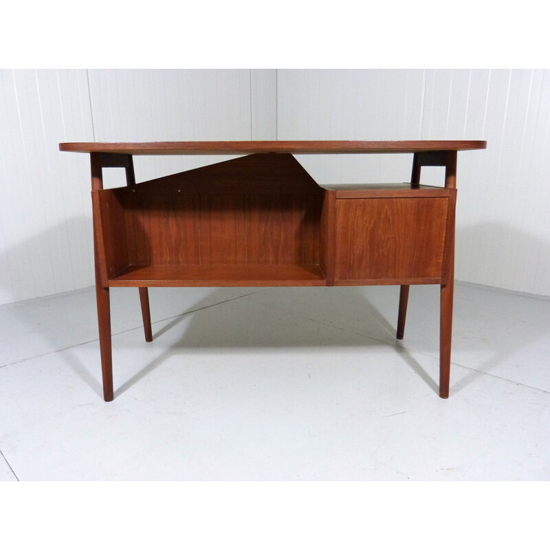 Vintage Teak desk by Gunnar Nielsen Tibergaard for Andreas Tuck, Denmark