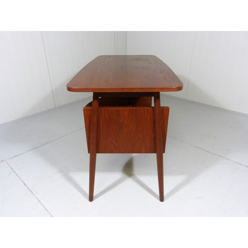 Vintage Teak desk by Gunnar Nielsen Tibergaard for Andreas Tuck, Denmark