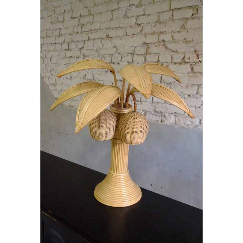 Coconut vintage lamp by Mario Lopez Torres