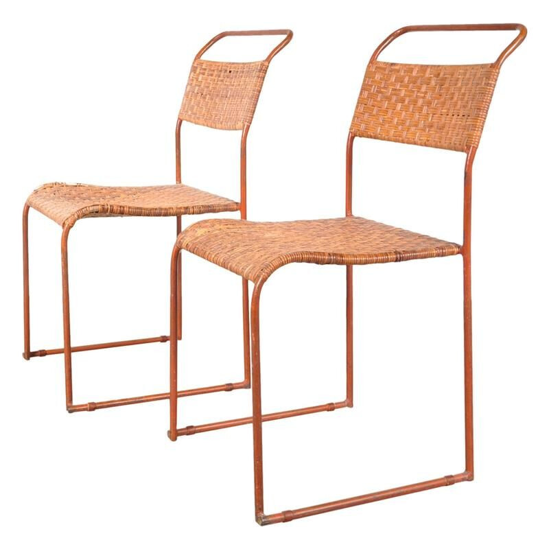 Vintage pair of Bauhaus Prototype Dining Chairs, Germany 1930
