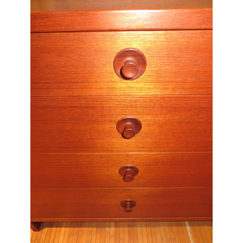 Karl Anderson scandinavian chest of drawers in teak, Borge MOGENSEN - 1960s