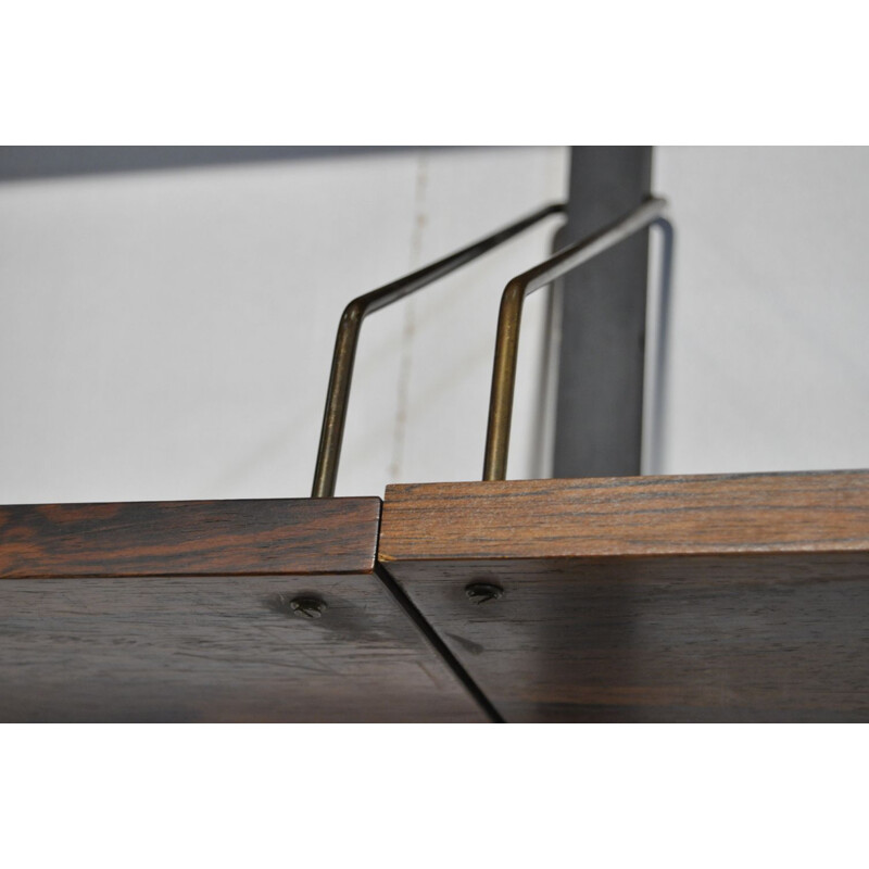 Vintage danish rosewood wall unit by Preben Sørensen for Randers Møbelfabrik, 1960