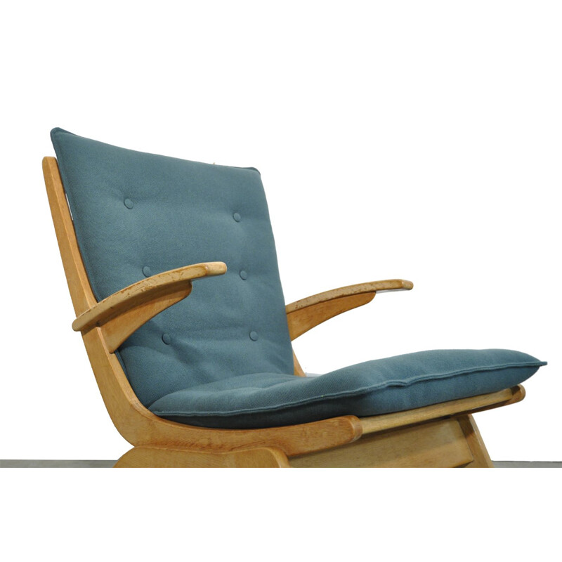 Vintage oak armchair by Jan Den Drijver for De Ster Gelderland, 1950