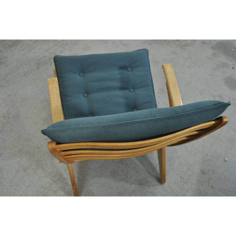 Vintage oak armchair by Jan Den Drijver for De Ster Gelderland, 1950