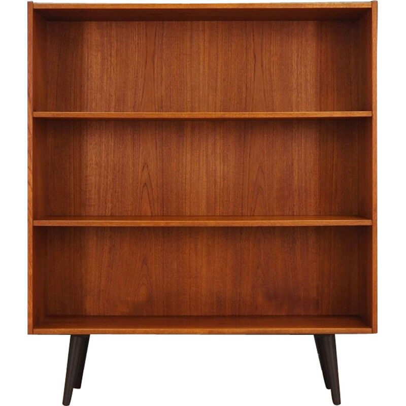 Vintage bookcase in teak, scandinavian design, 1960-1970