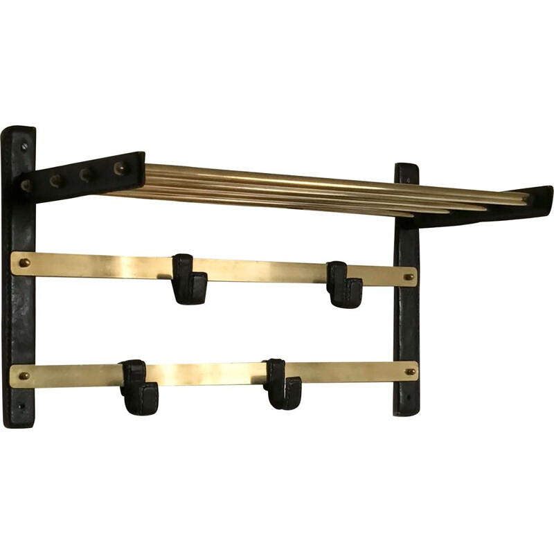 Vintage coat rack attributed to Jacques Adnet, 1950
