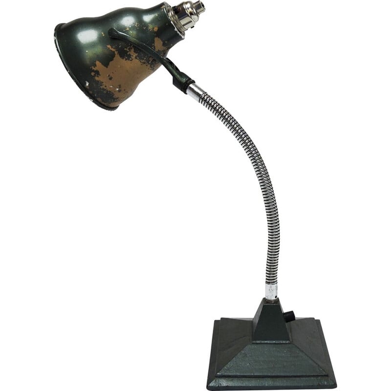 Vintage industrial gooseneck table lamp, 1950s