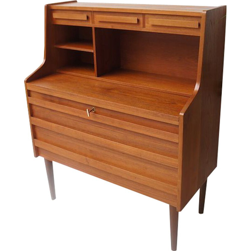 Teak danish vintage secretary, 1960s