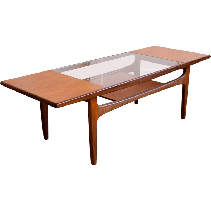 G-Plan teak and glass coffee table, 1960s