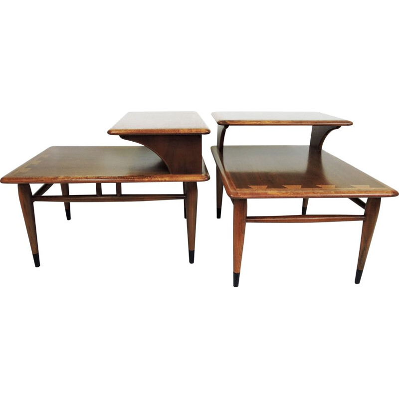 Set of 2 vintage side tables by Andre Bus for Lane Acclaim, 1950s