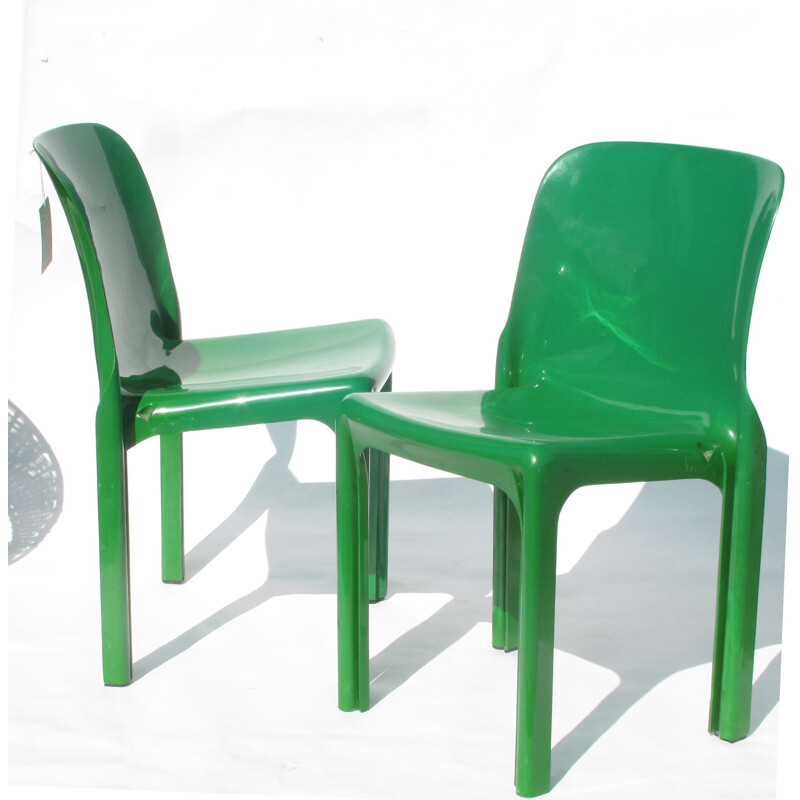 Pair of 2 Artemide "Selene" chairs, Vico MAGIESTRETTI - 1960s