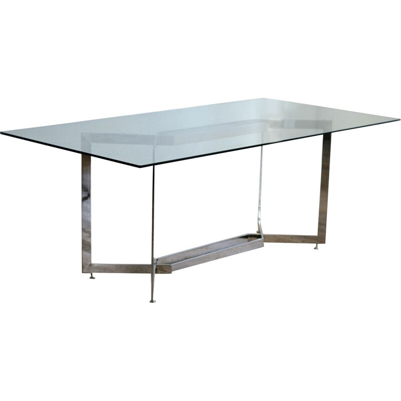 Vintage table by Paul Legeard, EDITION DOM, France, cira 1970