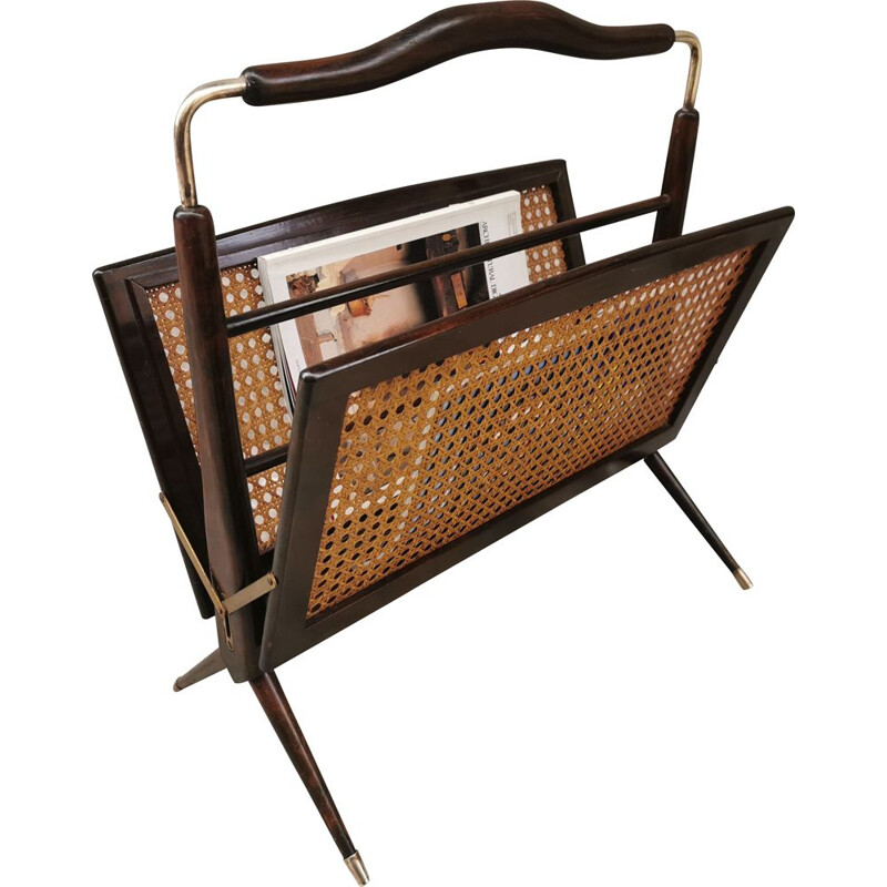 Vintage magazine Rack by Cesare Lacca, Italy, 1950