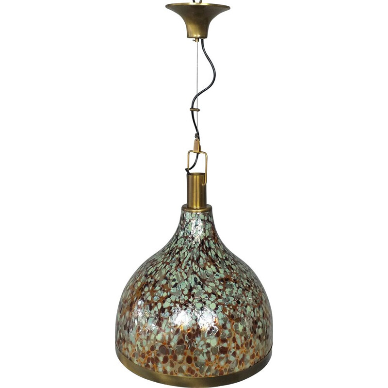 Vintage Bell hanging lamp from Murano, 1960