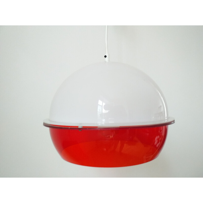 Pendant light in style Harvey Guzzini, Italy, 1970s