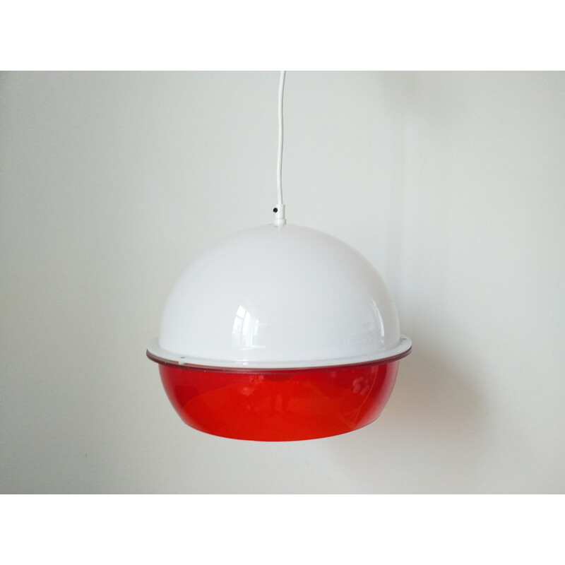 Pendant light in style Harvey Guzzini, Italy, 1970s