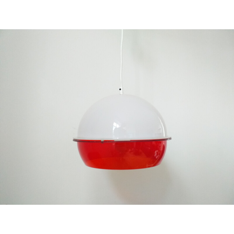 Pendant light in style Harvey Guzzini, Italy, 1970s