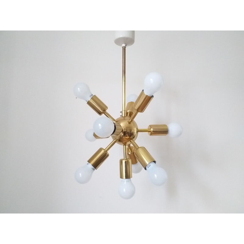 Vintage wall lamp and chandelier, Drupol, 1960s