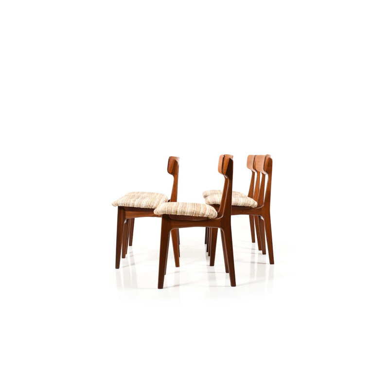 Set of 5 danish vintage dining chairs in teak, 1960s