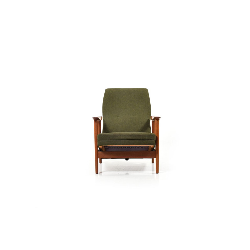 Danish reclining armchair in teak, 1960s