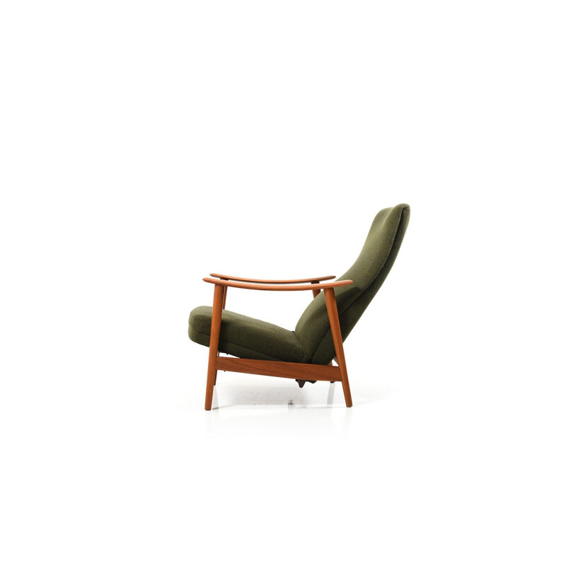 Danish reclining armchair in teak, 1960s