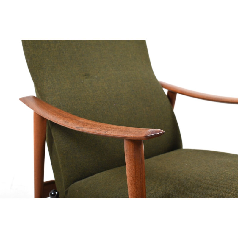 Danish reclining armchair in teak, 1960s