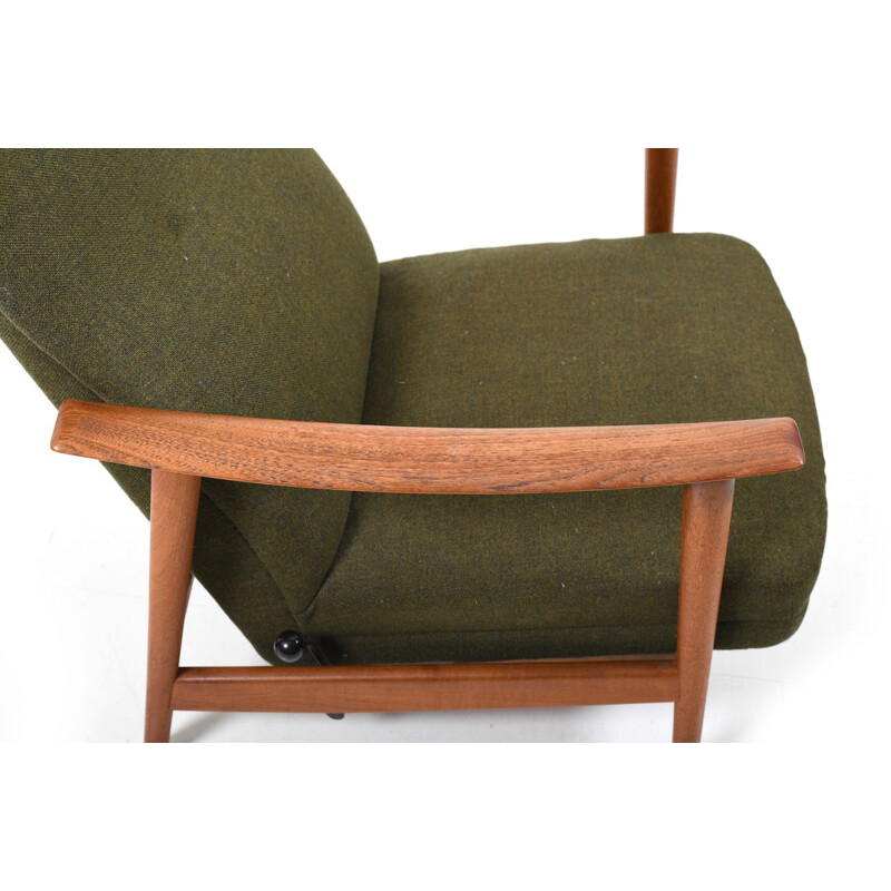 Danish reclining armchair in teak, 1960s