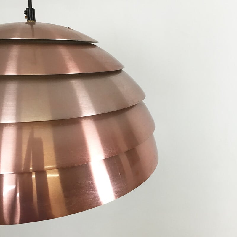 Scandinavian metal hanging lamp, Hans Agne JAKOBSSON - 1960s