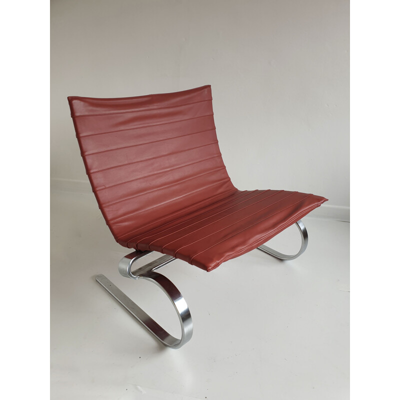 Vintage early model PK20 armchair by Poul Kjaerholm for E. Kold Christensen, Denmark, 1960s