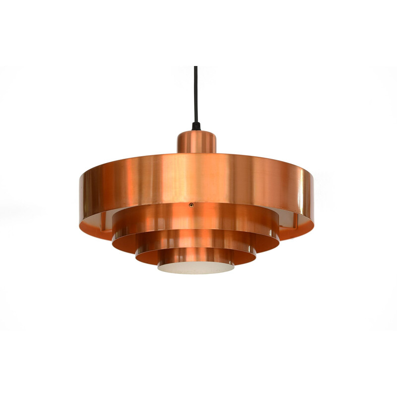 Vintage pendant light Roulet by Jo Hammerborg for Fog & Mørup, Denmark, 1960s