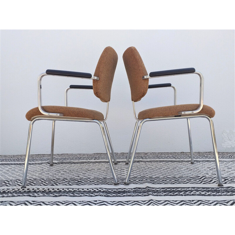 Set of 4 vintage arm chairs, 1970s