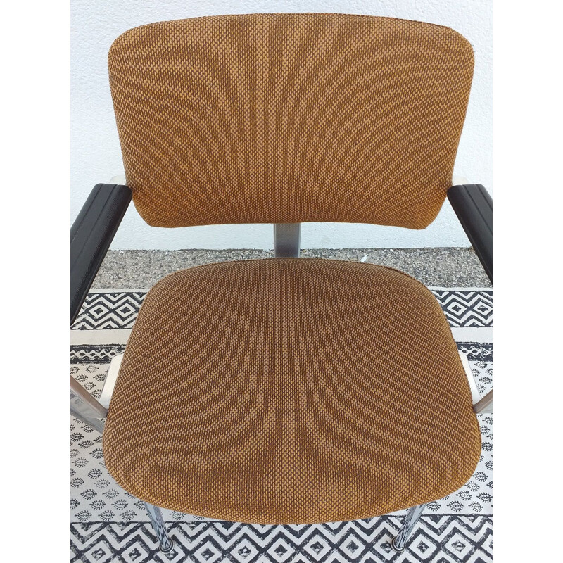 Ensemble de 4 chaises à bras vintage, 1970