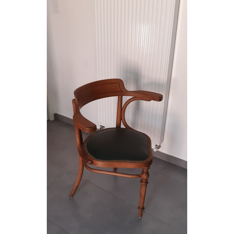 Rare fauteuil vintage Thonet à 3 pieds, 1930