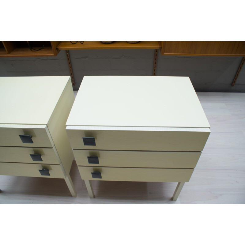 Set of 2 vintage bedside tables, Italy 1960s